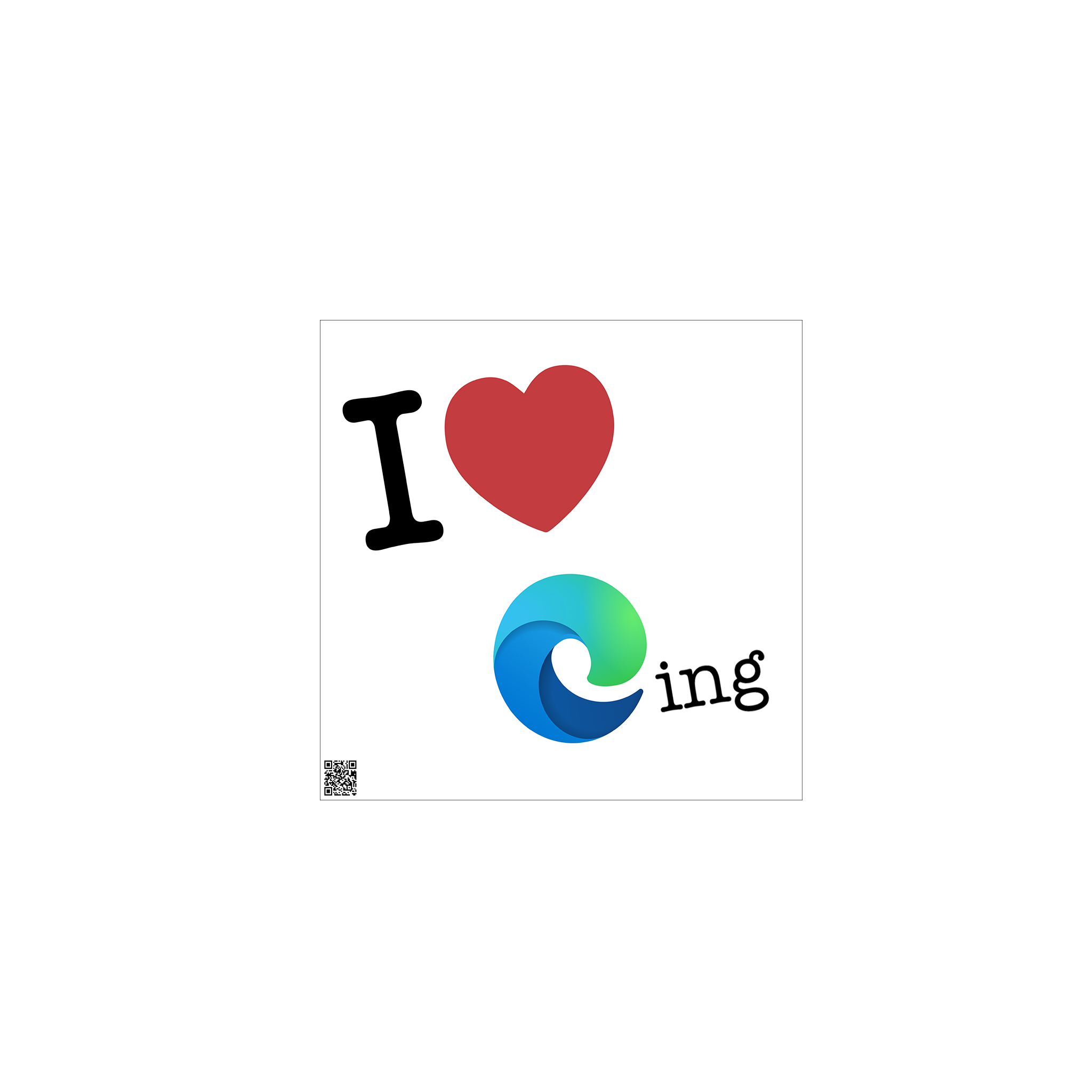 I <3 Edging® Sticker
